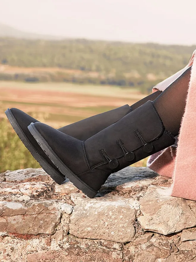 ISLAND BOOT Stiefel & Boots^Winterstiefel "Flora" in Schwarz