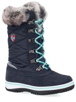 Trollkids Stiefel & Boots·Stiefel^Winterstiefel "Holmenkollen" in Dunkelblau/ Mint