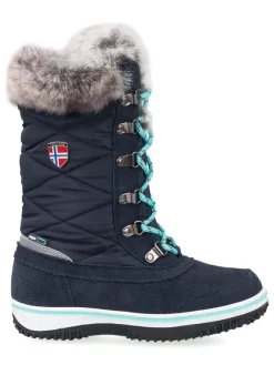 Trollkids Stiefel & Boots·Stiefel^Winterstiefel "Holmenkollen" in Dunkelblau/ Mint