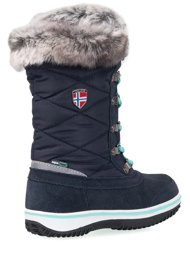 Trollkids Stiefel & Boots·Stiefel^Winterstiefel "Holmenkollen" in Dunkelblau/ Mint