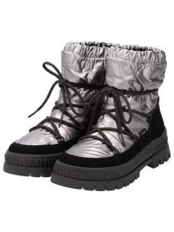 Winterstiefel in Silber/ Schwarz><noscript><img width=