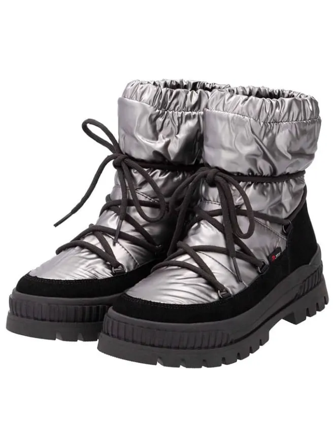 Winterstiefel in Silber/ Schwarz>rieker New