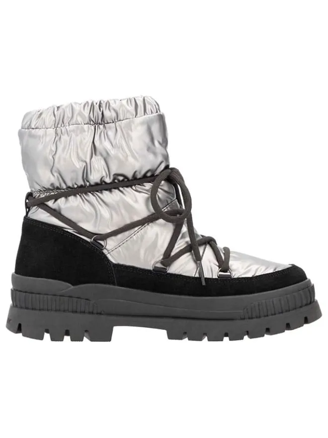 Winterstiefel in Silber/ Schwarz>rieker New