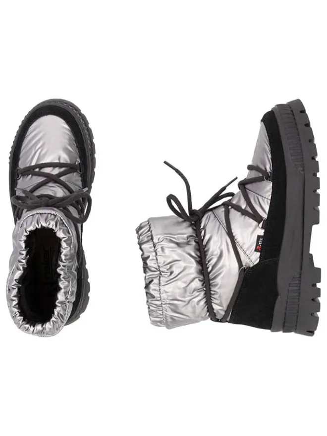 Winterstiefel in Silber/ Schwarz>rieker New