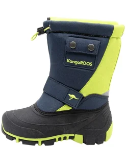 Kangaroos Gummistiefel^Winterstiefel "Kanga-Bean II" in Dunkelblau/ Grün
