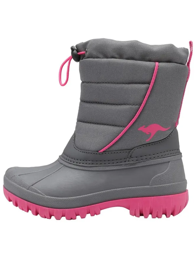 Kangaroos Stiefel & Boots·Stiefel^Winterstiefel "K-Ben" in Grau/ Pink