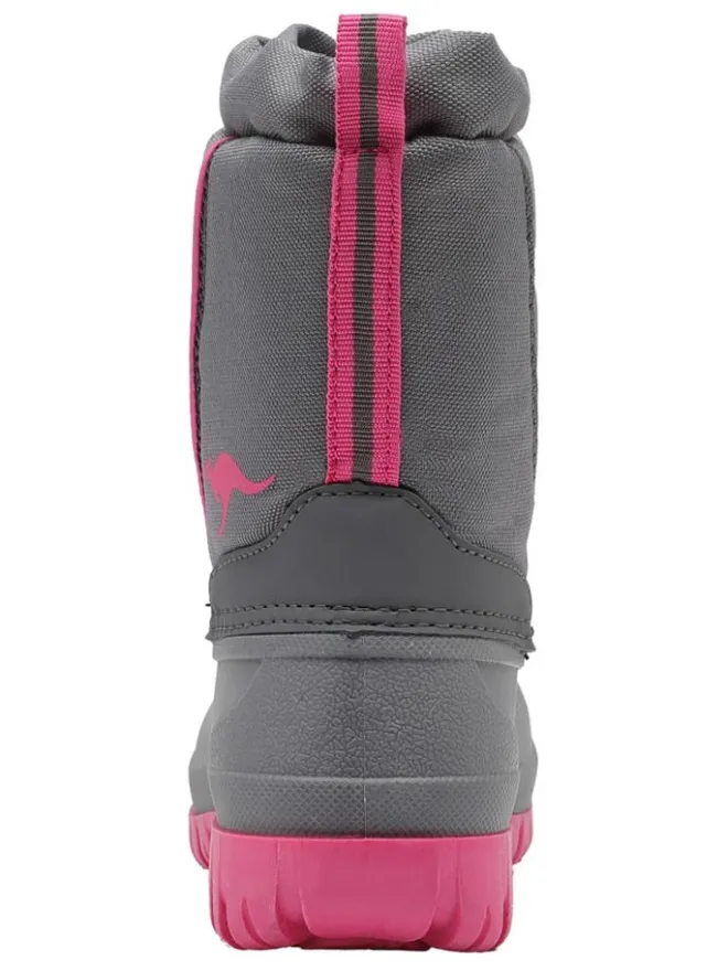 Kangaroos Stiefel & Boots·Stiefel^Winterstiefel "K-Ben" in Grau/ Pink