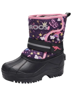Winterstiefel "Shell" in Schwarz/ Rosa/ Lila>Kangaroos Best