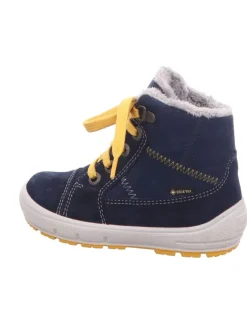 superfit Stiefeletten·Hohe Stiefeletten^Winterstiefelette GROOVY in blau/gelb