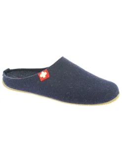 Living Kitzbühel Clogs & Pantoletten|Hausschuhe^Woll-Hausschuhe "Gipfelkreuz" in Dunkelblau