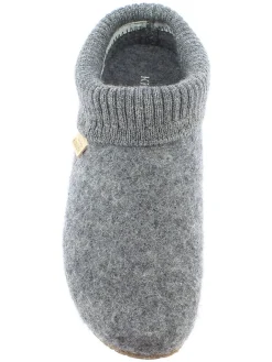 Woll-Hausschuhe in Grau><noscript><img width=