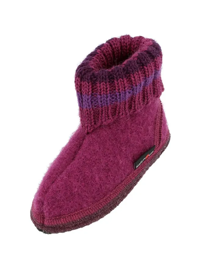 Woll-Hausschuhe "Paul" in Lila>HAFLINGER Outlet