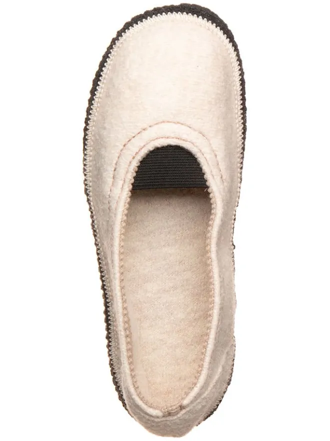 kitz-pichler Hausschuhe|Hausschuhe^Woll-Hausschuhe "Ronja GM" in Creme