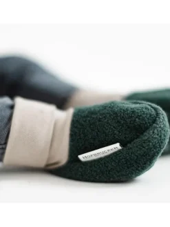 Wollwalk-Babyschühchen in Dunkelgrün>Hofbrucker Hot