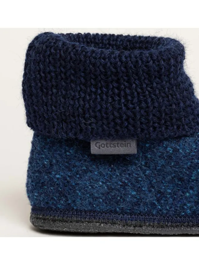 Gottstein Hausschuhe^Wool Venture High in blau