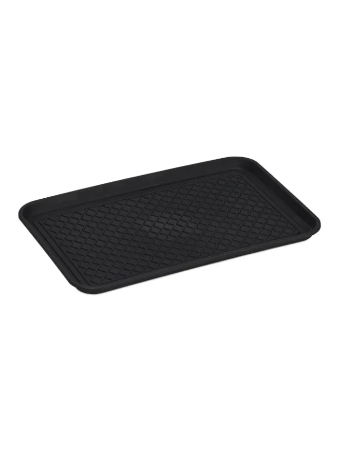 8x Schuhabtropfschale in Schwarz>relaxdays Sale