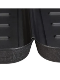relaxdays Schuhpflege Und Mehr|Schuhpflege Und Mehr^30x Schuhabtropfschale in Schwarz - (B)35 x (H)3 x (T)27 cm