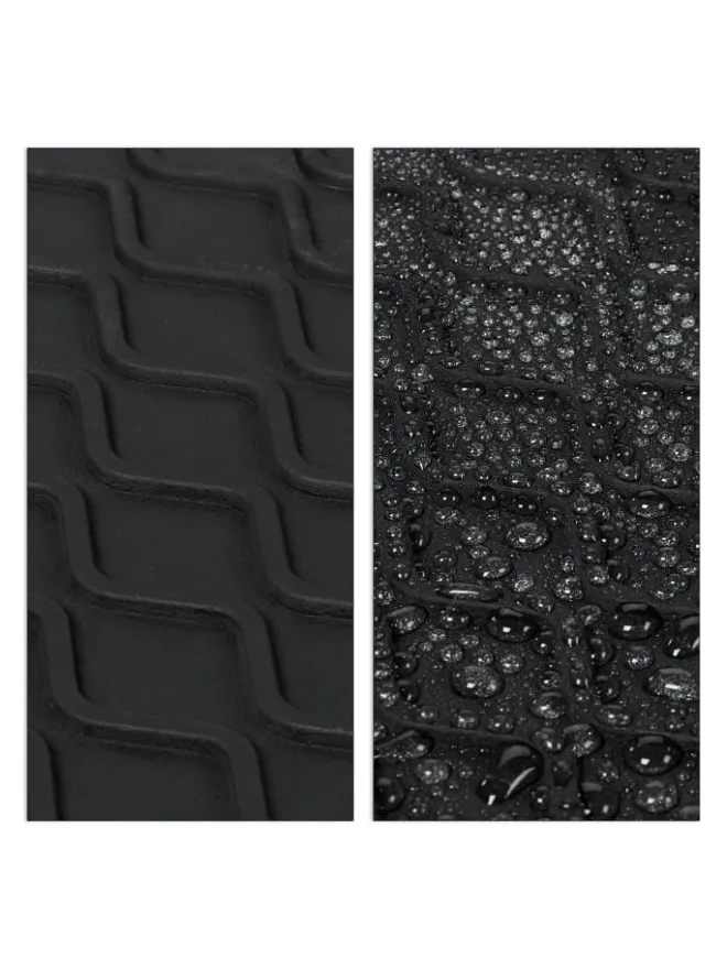 relaxdays Schuhpflege Und Mehr|Schuhpflege Und Mehr^4x Schuhabtropfschale in Schwarz