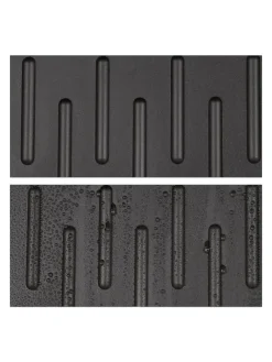 6x Schuhabtropfschale in Schwarz - (B)35 x (H)3 x (T)27 cm><noscript><img width=