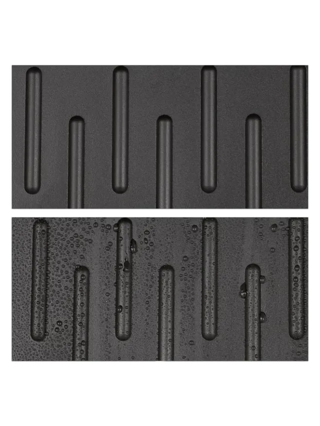 6x Schuhabtropfschale in Schwarz - (B)35 x (H)3 x (T)27 cm>relaxdays Sale