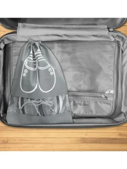 Intirilife Schuhpflege Und Mehr|Schuhpflege Und Mehr^3x Schuhbeutel in GRAU