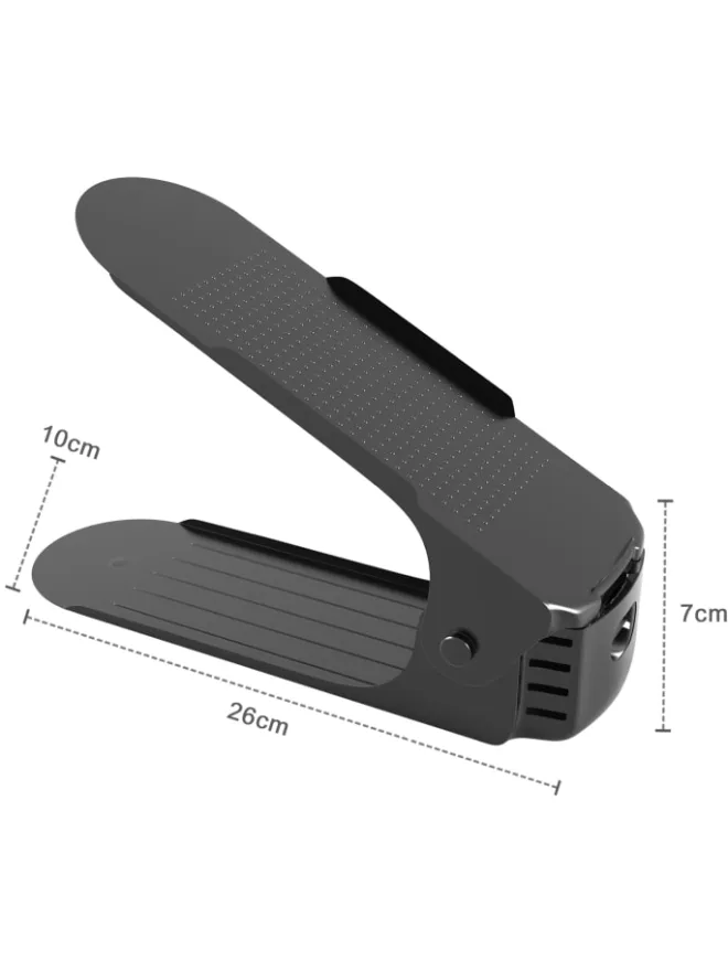 Intirilife Schuhpflege Und Mehr|Schuhpflege Und Mehr^10x Schuhstapler in Schwarz