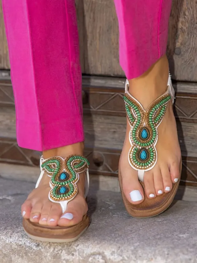 Bellucci Sandalen^Zehensandalen in Weiß