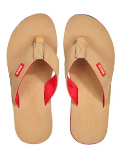 BECO the world of aquasports Outdoorschuhe^Zehentrenner BEactive V-Strap in beige-rot