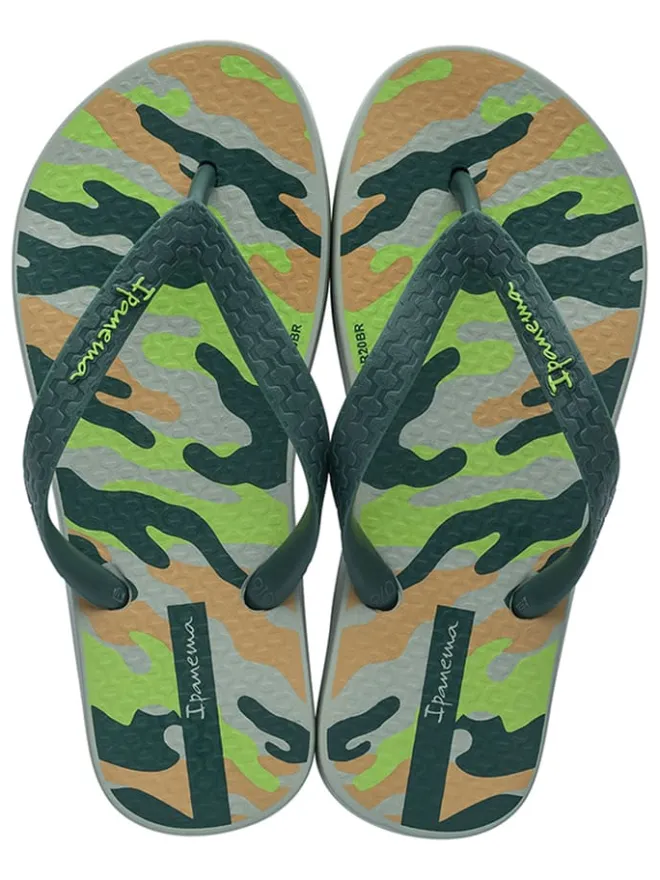 Ipanema Sandalen·Zehensandalen^Zehentrenner "Classic IX" in Grün/ Beige