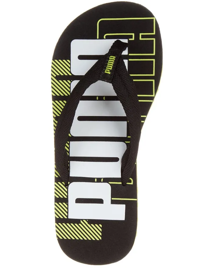 Puma Sandalen·Zehensandalen^Zehentrenner "EPIC FLIP" in Grau/ Gelb