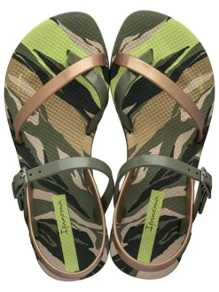 Ipanema Sandalen·Zehensandalen^Zehentrenner "Fashion Sand. VII" in Grün/ Gold