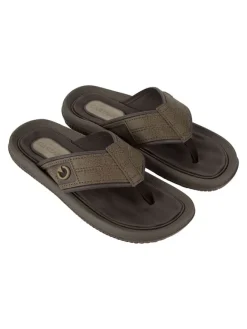 CARTAGO Sandalen & Pantoletten^Zehentrenner "Fiji IV" in Khaki/ Anthrazit