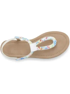 Zehentrenner in beige / blau><noscript><img width=