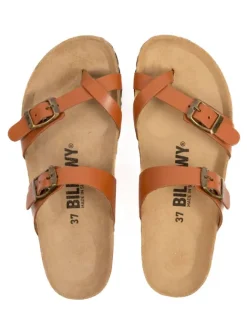 billowy Clogs & Pantoletten^Zehentrenner in Braun