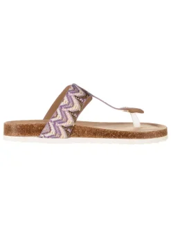 s.Oliver Sandalen^Zehentrenner in Bunt/ Lila