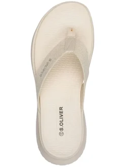 s.Oliver Sandalen^Zehentrenner in Creme