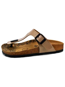 Calceo Sandalen^Zehentrenner in Gold