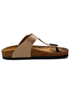 Calceo Sandalen^Zehentrenner in Gold