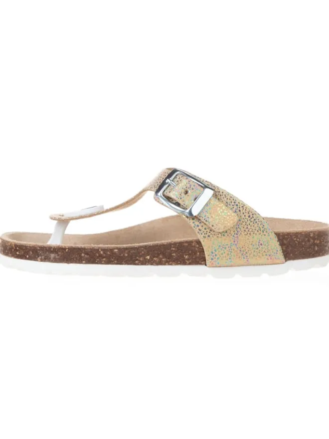 BIO PINGÜIN Sandalen·Zehensandalen^Zehentrenner in Gold