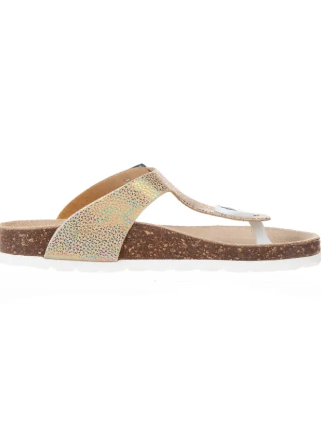 BIO PINGÜIN Sandalen·Zehensandalen^Zehentrenner in Gold