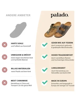 palado Sandalen·Zehensandalen^Zehentrenner in Grün