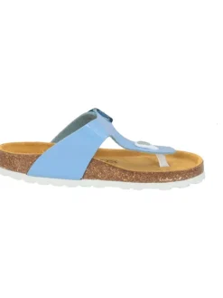 palado Sandalen·Zehensandalen^Zehentrenner in hellblau lack