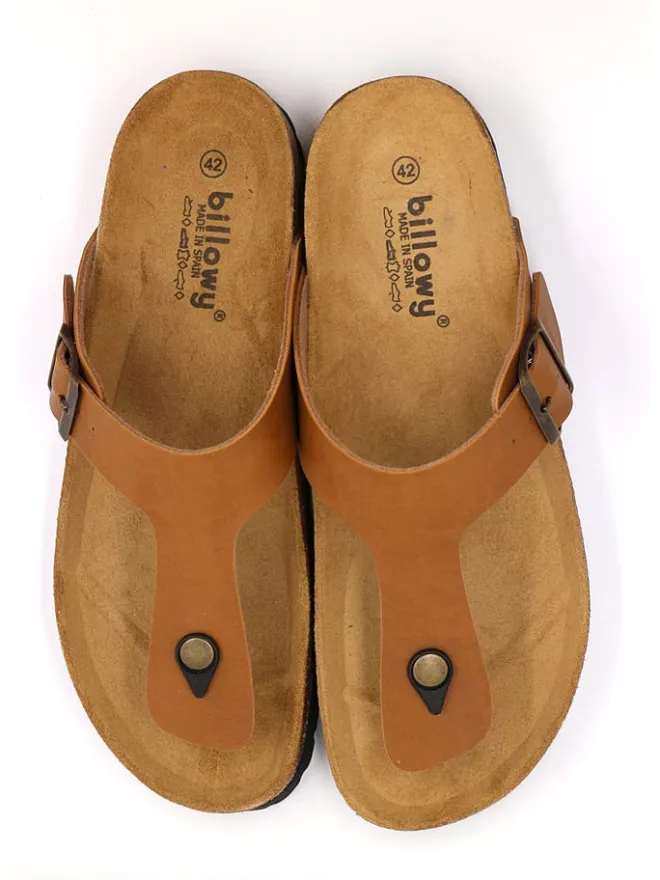 billowy Sandalen & Pantoletten^Zehentrenner in Hellbraun