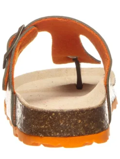 Zehentrenner in Khaki/ Orange><noscript><img width=