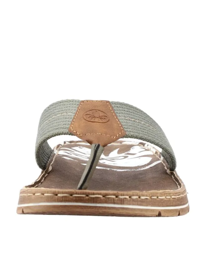 rieker Sandalen & Pantoletten^Zehentrenner in olive/mandel/moor