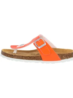 palado Sandalen·Zehensandalen^Zehentrenner in orange neon lack