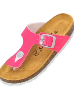 Zehentrenner in pink neon lack>palado