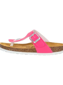 Zehentrenner in pink neon lack>palado