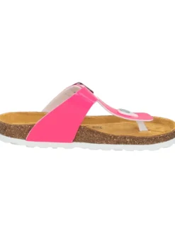 Zehentrenner in pink neon lack><noscript><img width=
