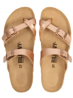 billowy Clogs & Pantoletten^Zehentrenner in Rosegold